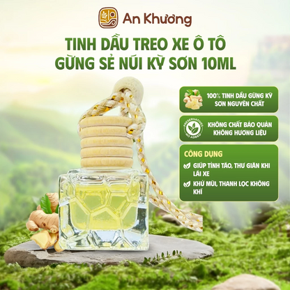TINH DẦU GỪNG TREO XE Ô TÔ AN KHƯƠNG 10ML