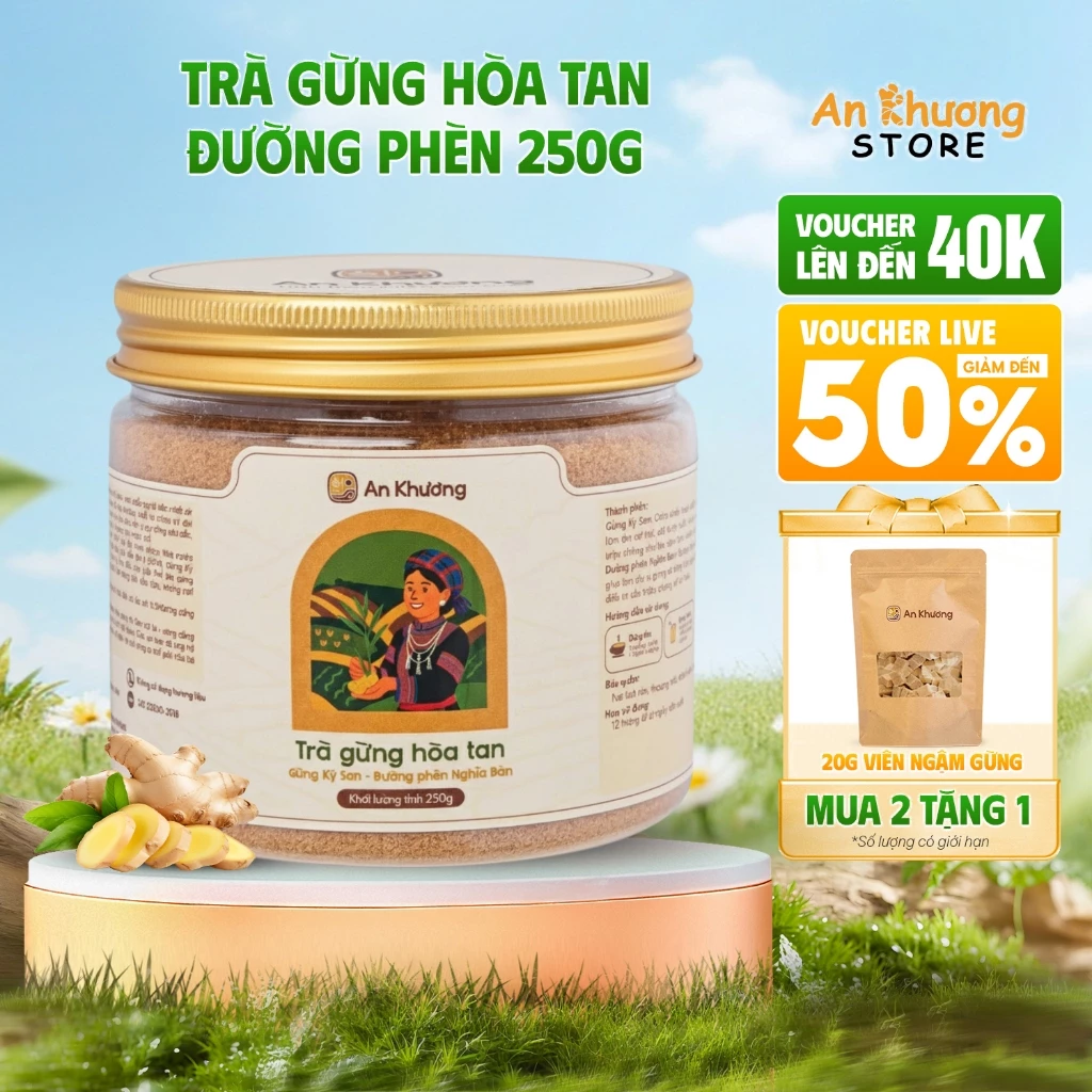 TRÀ GỪNG HÒA TAN AN KHƯƠNG 250G